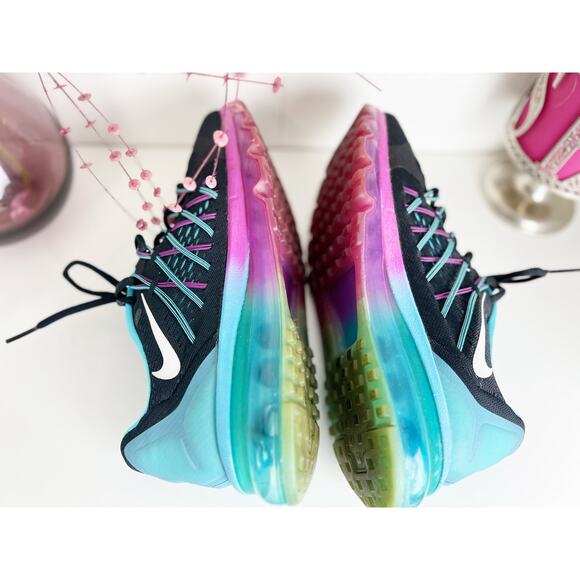 Nike Air Max 2015 Low Top Athletic Running Sneaker Shoes Black Clearwater Size 8 - Picture 7 of 12